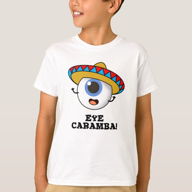 T-shirt Caramba de l'oeil amusant pistolet mexicain (Devant)