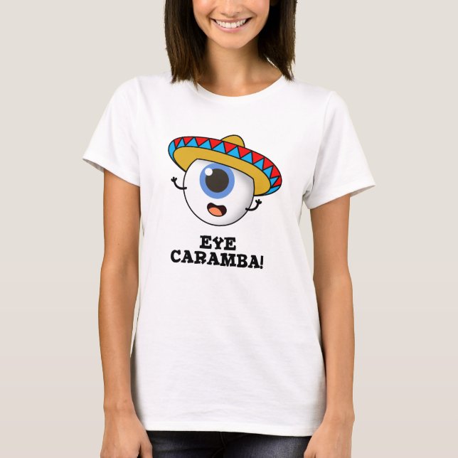 T-shirt Caramba de l'oeil amusant pistolet mexicain (Devant)