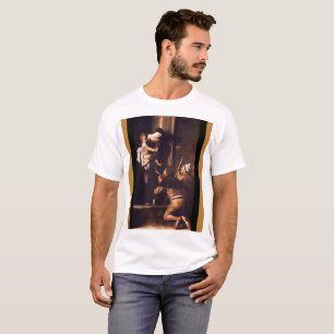T-shirt Caravaggio 1604-1606 Madonna & Child di Loreto