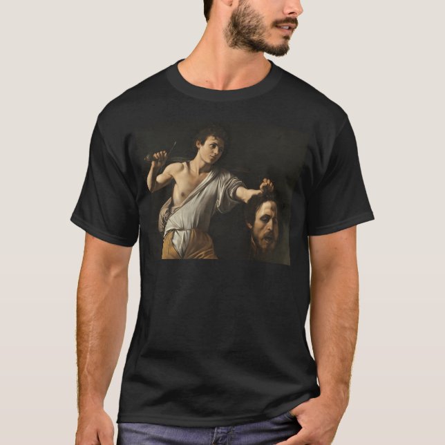 T-shirt Caravaggio David Avec La Tête De Goliath (Devant)