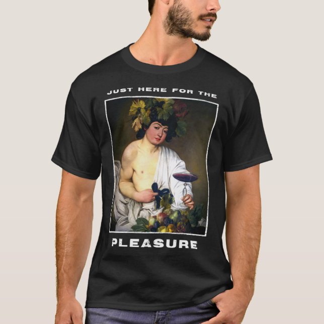 T-shirt Caravaggio Peinture Bacchus pour un hédoniste (Devant)