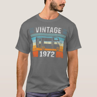 T-shirt Caravan Camping Vintage 1972 Birthday Caravan gift