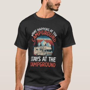 T-shirt Caravane Rétro Camping Caravane Camping-Car Remorq