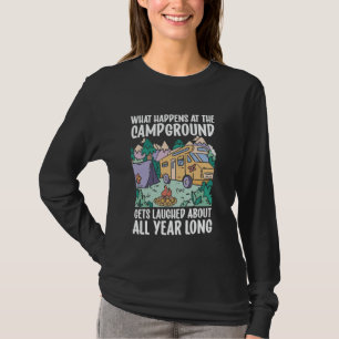 T-shirt Caravane Rétro Camping Caravane Rv Remorque Qu Ha