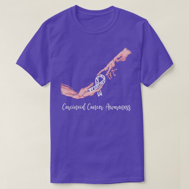 T-shirt Carcinoïde Cancer Sensibilisation Création Adam Ca (Design devant)