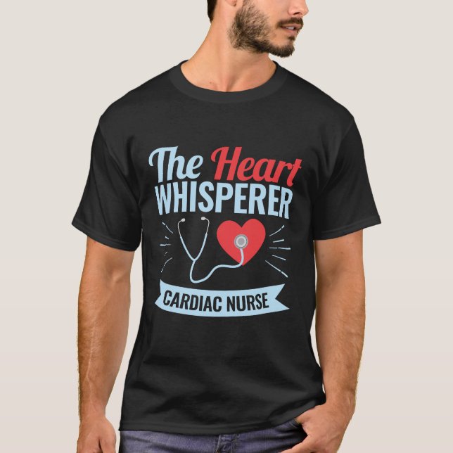 T-shirt Cardiac Infirmière du coeur Whisperer (Devant)