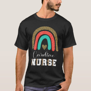 T-shirt Cardiac Infirmière Leopard Cardiologue Carte de Di