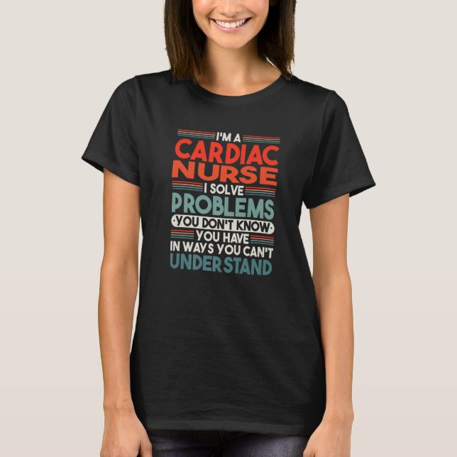 T-shirt Cardiac Nurse (Devant)