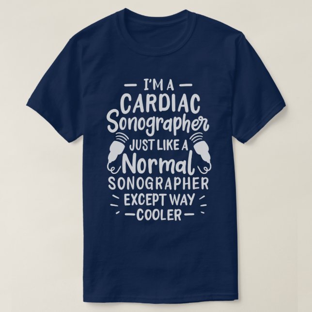 T-shirt Cardiac Sonographer 5 (Design devant)