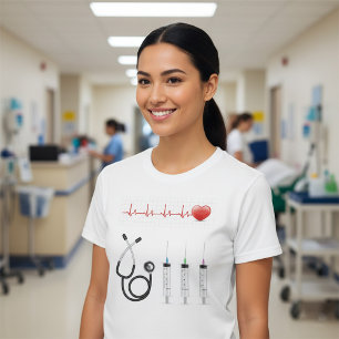 T-shirt Cardiaque santé cardiaque Médicale