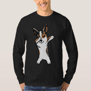 T-shirt Cardigan Dabbing Cardigan Welsh Corgi Cute Dabbing