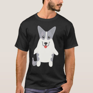 T-shirt Cardigan de chiens qui s'embrassent Welsh Corgi
