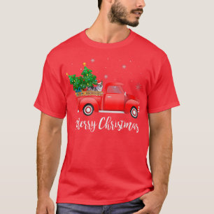 T-shirt Cardigan Welsh Corgi Chien équitation Camion Rouge