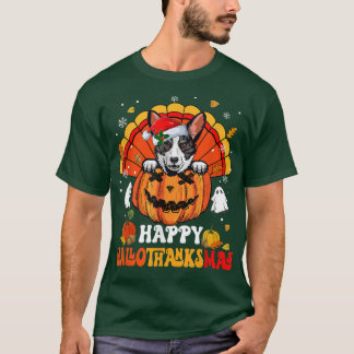 T-shirt Cardigan Welsh Corgis Chien Hallothanksmas Hal