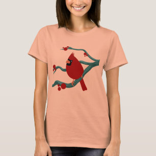 T-shirt cardinal bird