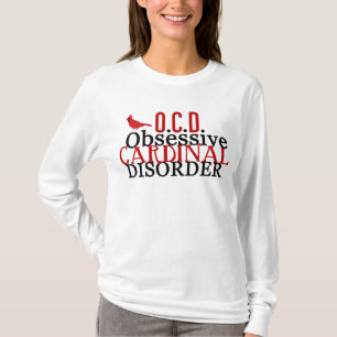 T-shirt Cardinal Obsédé drôle