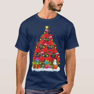 T-shirt Cardinal Oiseau Amant Noël Cardinal Noël