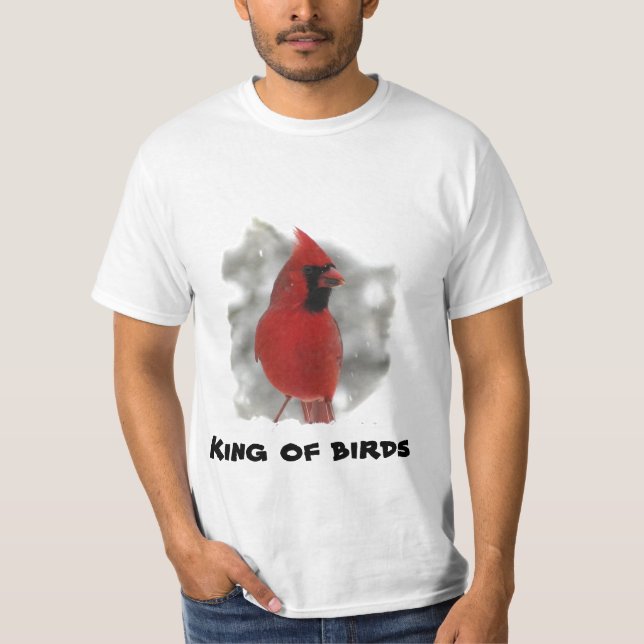 T-shirt Cardinal - roi des oiseaux (Devant)