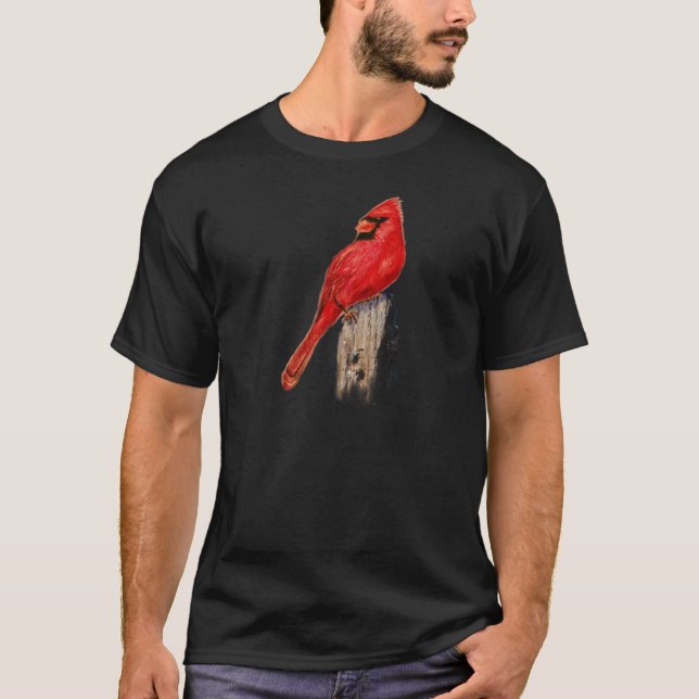 T-shirt Cardinal sur le courrier (Devant)