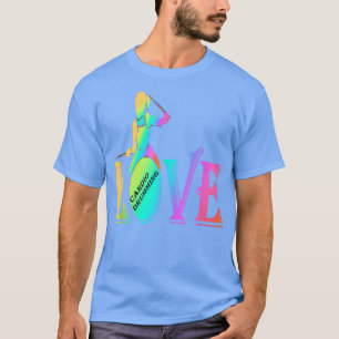T-shirt Cardio et gym amour coloré cardio drumming