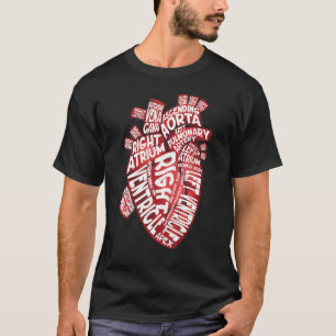 T-shirt Cardiologie cardiaque humaine anatomique Cardiolog