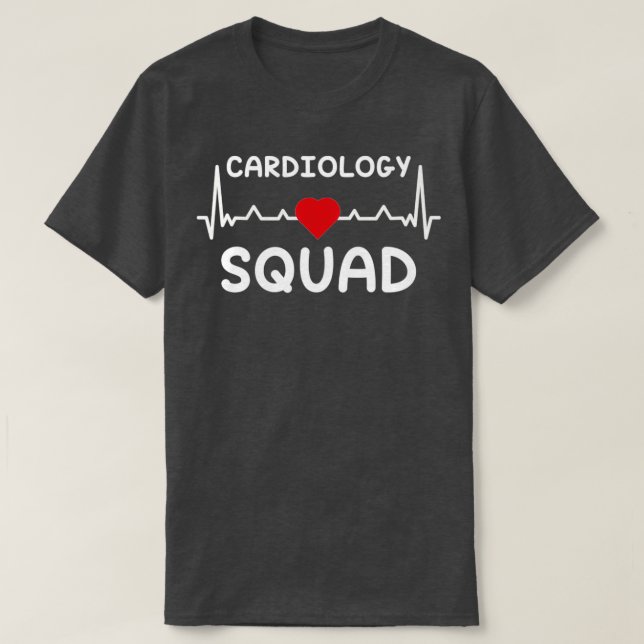 T-shirt Cardiologie Équipe Cardiaque Infirmière Cardiologu (Design devant)