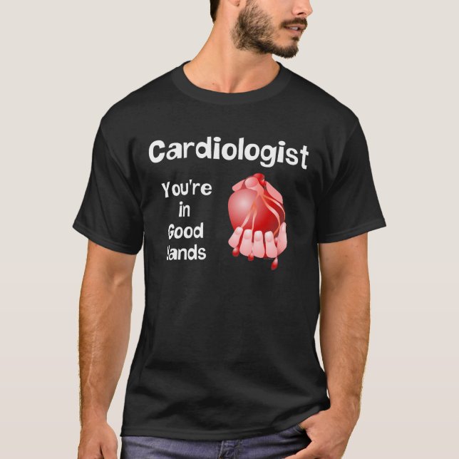 T-shirt Cardiologue Bonne Main (Devant)