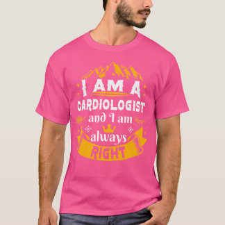 T-shirt Cardiologue Toujours Bien Pour Les Hommes Docteur 