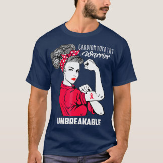 T-shirt Cardiomyopathie Guerrier Conscience indestructible