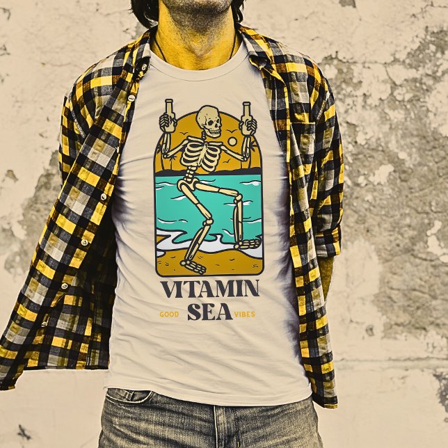 T-shirt Carénage du crâne au bord de la plage" (Créateur téléchargé)