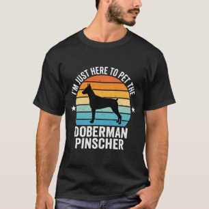 T-shirt Caressez le Doberman Pinscher Rétro