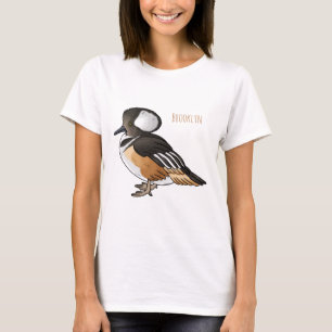 T-shirt Caricature à capuchon d'oiseau marchand