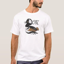Caricature adorable à capuchon Merganser Canard na