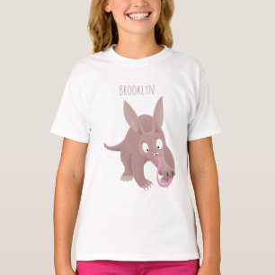 T-shirt Caricature amusante de Aardvark