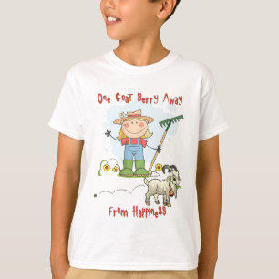 T-shirt Caricature amusante de caca de chèvre