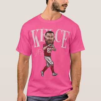 T-shirt Caricature cardio-vasculaire de Travis Kelce Kansa