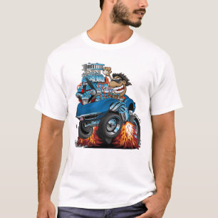 T-shirt Caricature classique de la voiture de sport améric