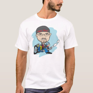 T-shirt caricature de bande dessinée