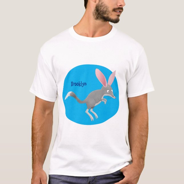 T-shirt Caricature de bilby australien très heureuse (Devant)