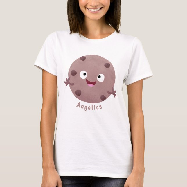 T-shirt Caricature de biscuit à puce en chocolat (Devant)
