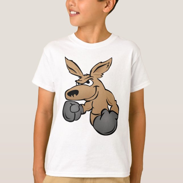 T-shirt Caricature de boxe kangourou (Devant)