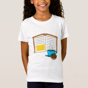 T-Shirt Caricature de café et de beignets