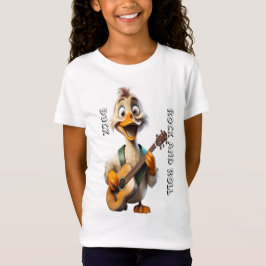 T-Shirt Caricature de canard guitare dessin animé
