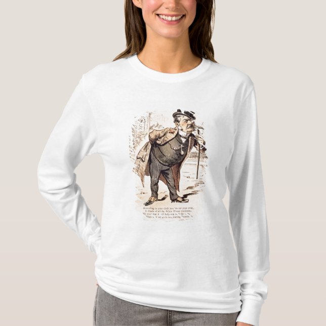 T-shirt Caricature de Chester Alan Arthur, c.1883 (Devant)