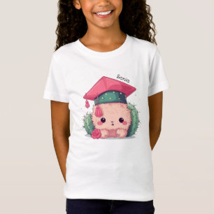 T-Shirt Caricature de Cute Kawaii Graduation personnalisée