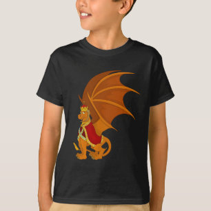 T-shirt Caricature de dragon orange