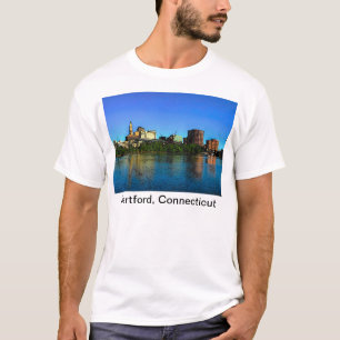 T-shirt Caricature de Hartford Connecticut Skyline
