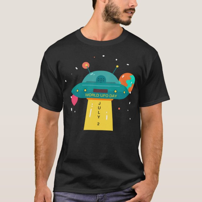 T-shirt Caricature de la Journée mondiale de l'Oufo (Devant)