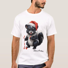 T-shirt Caricature de la peau de Noël mignon