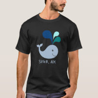 Caricature de l'amant de baleine Sitka Alaska mign